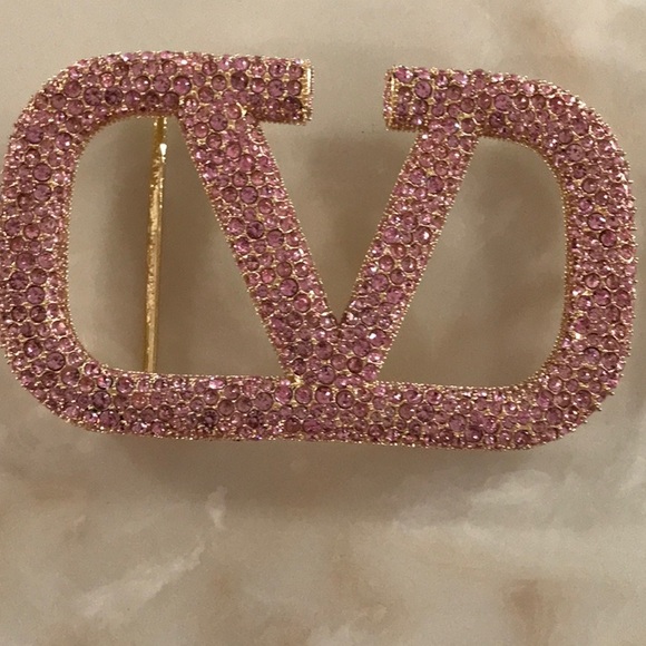 Pink Crystal Logo belt buckle - Picture 1 of 1